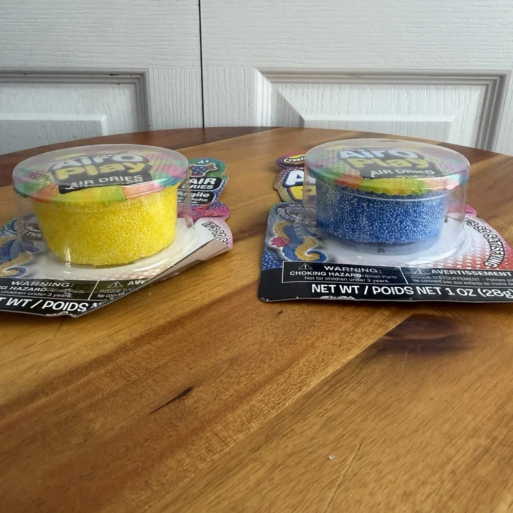 Airo Play By Creative Kids Air Dry Clay‎ 2 Pack Yellow Blue NEW Gifts Unisex